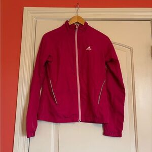 Adidas Women's Pink Utility Jacket. size Small